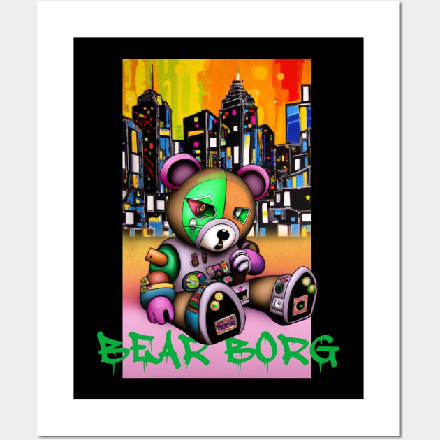 Bear Borg City Wall Art by All Aces